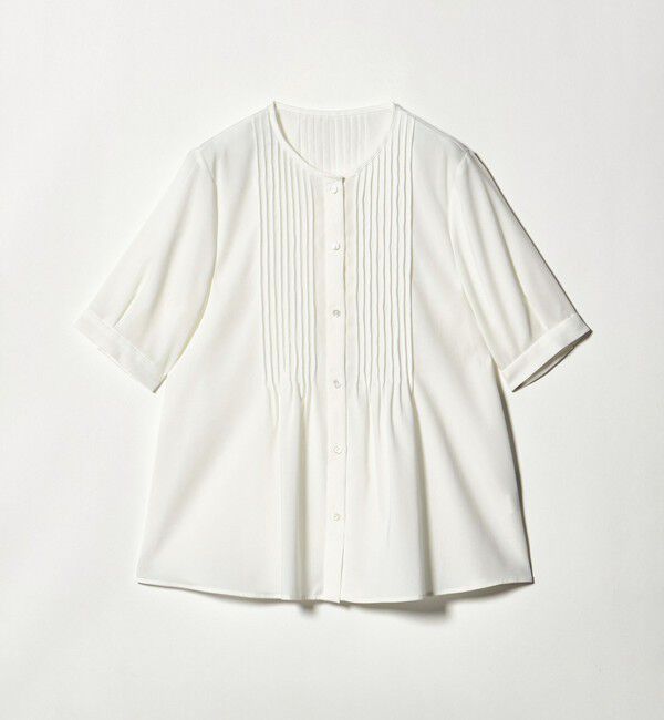 UNITED ARROWS green label relaxing「ピンタック 5分袖 ブラウス」|シャツ・ブラウス|