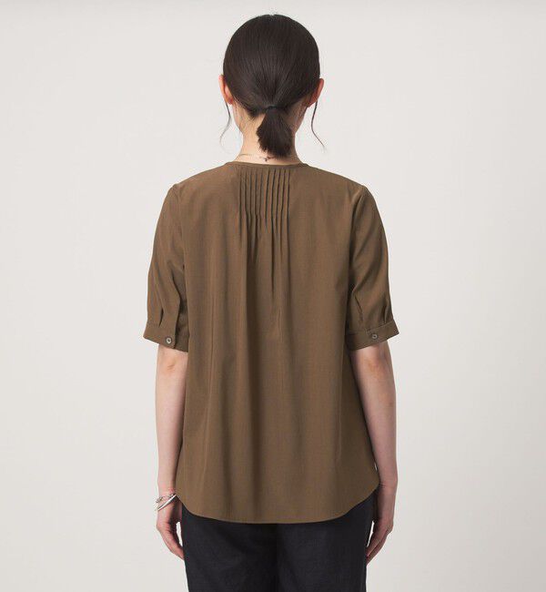 UNITED ARROWS green label relaxing「ピンタック 5分袖 ブラウス」|シャツ・ブラウス|