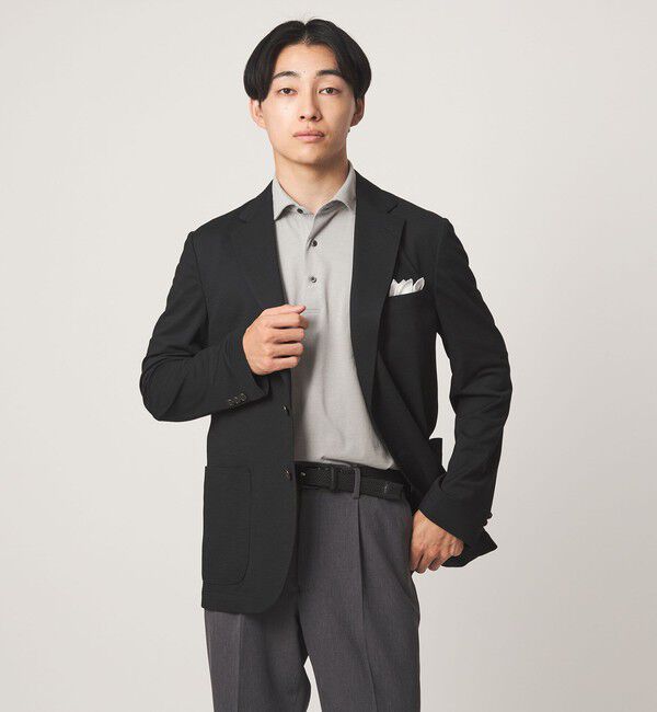 UNITED ARROWS green label relaxing「プライムフレックス ドット メッシュ カッタウェイ ビズポロ ポロシャツ -ストレッチ・吸水速乾・通気性-」|ポロシャツ|