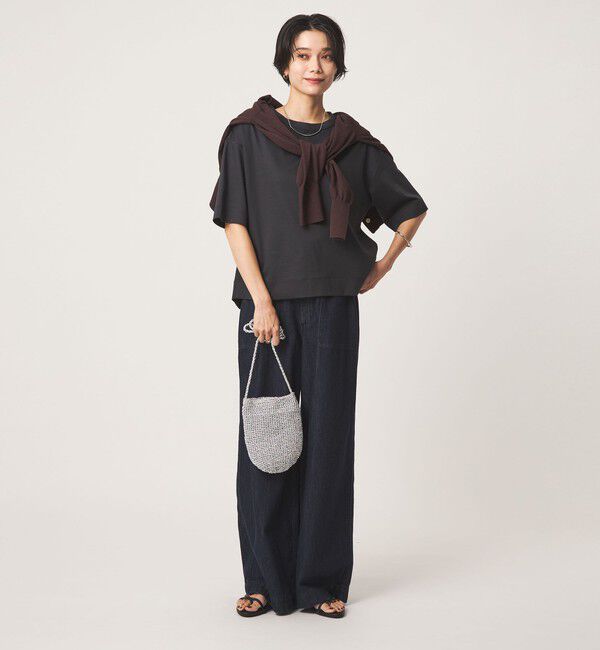UNITED ARROWS green label relaxing「クロップド ポンチ Tシャツ 2」|Tシャツ・カットソー|