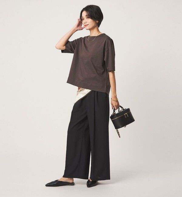 UNITED ARROWS green label relaxing「クロップド ポンチ Tシャツ 2」|Tシャツ・カットソー|