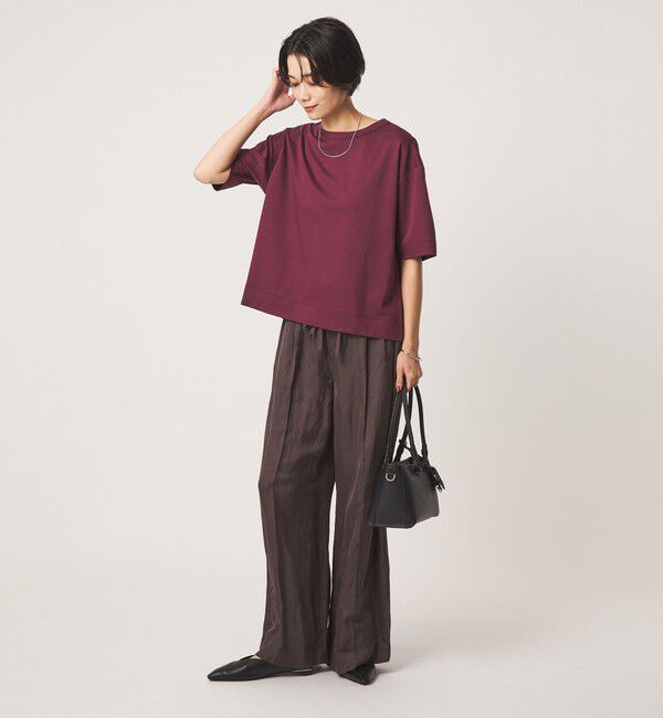 UNITED ARROWS green label relaxing「クロップド ポンチ Tシャツ 2」|Tシャツ・カットソー|