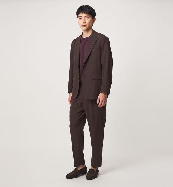 UNITED ARROWS green label relaxing「A+ air ポリエステル 空羽 リラックス イージー 1プリーツ スラックス セットパンツ -吸水速乾・通気性-」|スラックス|