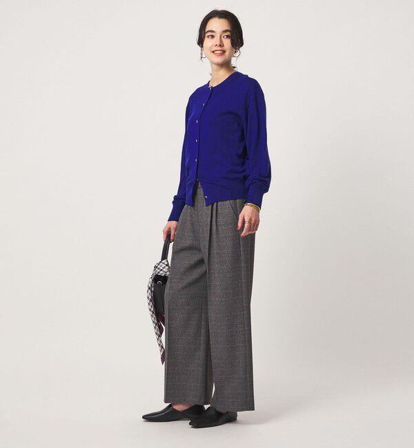 UNITED ARROWS green label relaxing「ニーハイワイドパンツ マシンウォッシャブル ストレッチ 帯電防止」|その他|