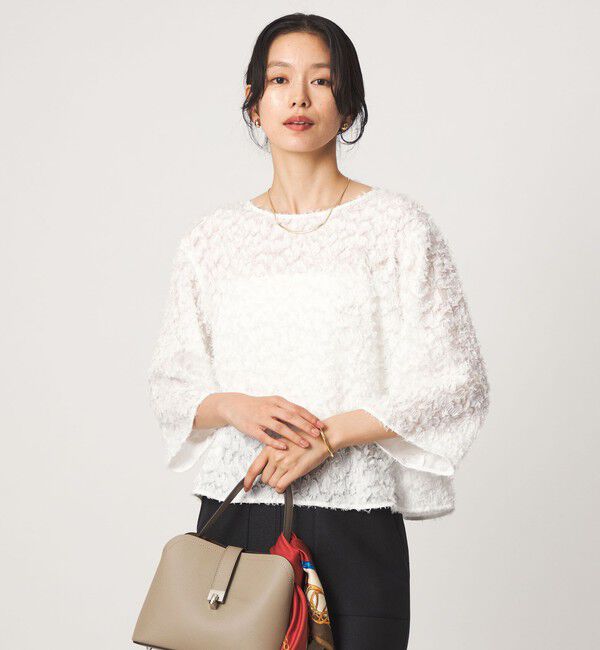 UNITED ARROWS green label relaxing「レオパード カット ジャガード ブラウス」|シャツ・ブラウス|