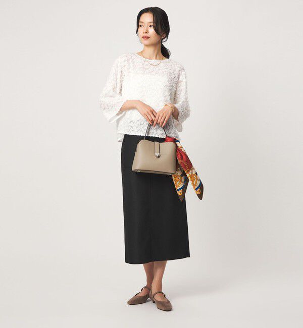 UNITED ARROWS green label relaxing「レオパード カット ジャガード ブラウス」|シャツ・ブラウス|