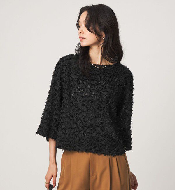 UNITED ARROWS green label relaxing「レオパード カット ジャガード ブラウス」|シャツ・ブラウス|