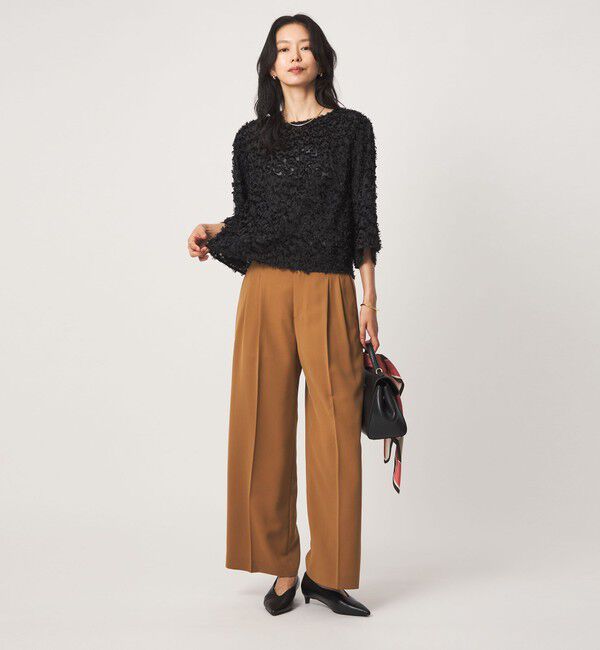 UNITED ARROWS green label relaxing「レオパード カット ジャガード ブラウス」|シャツ・ブラウス|