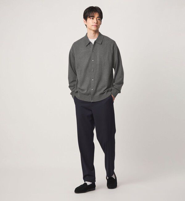 UNITED ARROWS green label relaxing「【WEB限定】JUST fit ハイゲージ ポロニット カーディガン」|カーディガン|