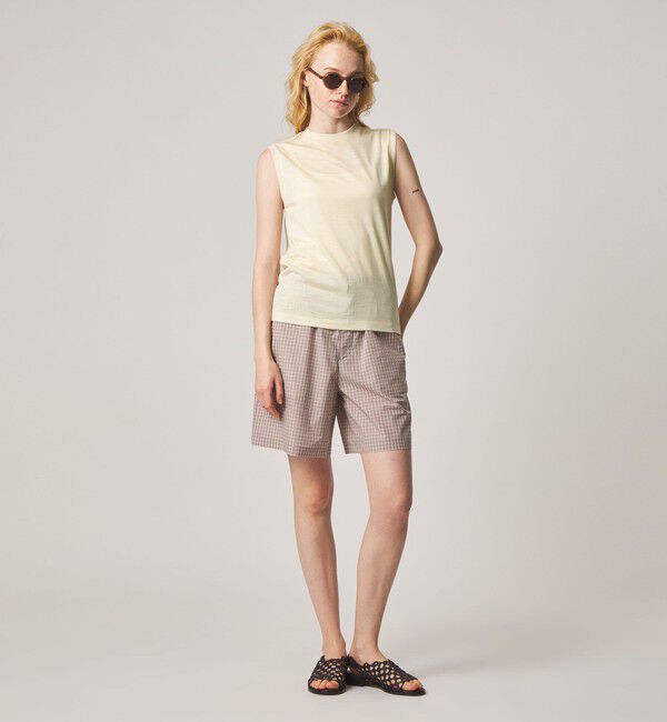 STEVEN ALAN「＜Steven Alan＞ウールジャージー ノースリーブ Tシャツ」|Tシャツ・カットソー|