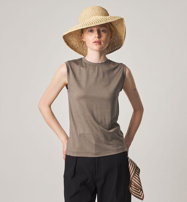 STEVEN ALAN「＜Steven Alan＞ウールジャージー ノースリーブ Tシャツ」|Tシャツ・カットソー|MD.BROWN