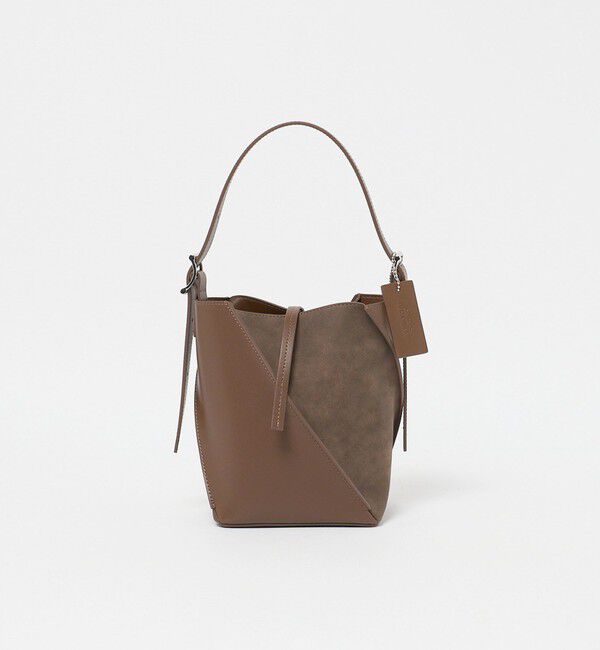 BEAUTY&YOUTH UNITED ARROWS「スエード&times;レザー ネジリ ショルダーバッグ」|ショルダー・メッセンジャー|DK.BROWN