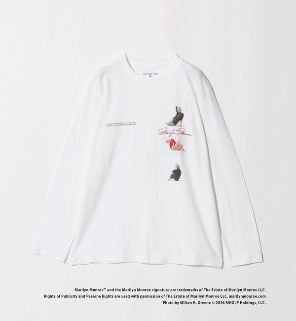 BEAUTY&YOUTH UNITED ARROWS「【別注】＜GOOD ROCK SPEED＞Marilyn Monroe/ロングスリーブ Tシャツ」|Tシャツ・カットソー|
