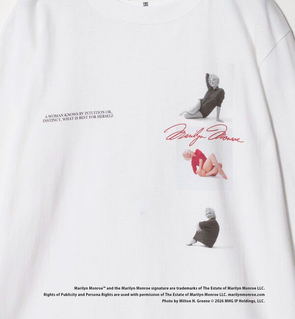 BEAUTY&YOUTH UNITED ARROWS「【別注】＜GOOD ROCK SPEED＞Marilyn Monroe/ロングスリーブ Tシャツ」|Tシャツ・カットソー|