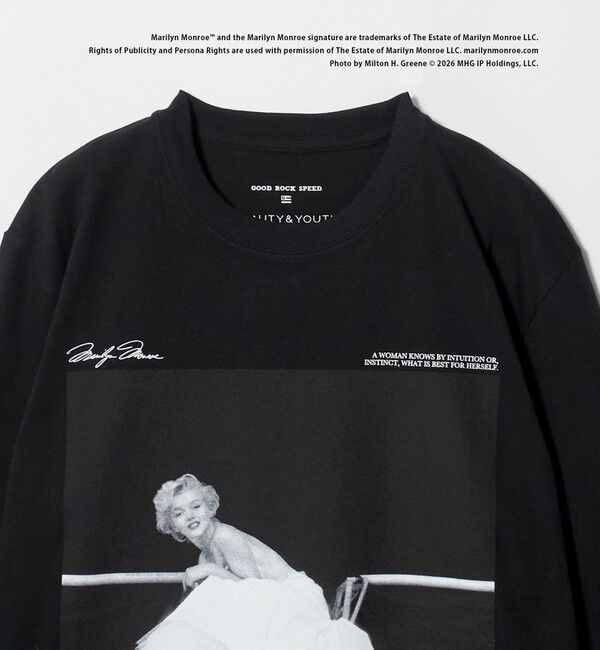 BEAUTY&YOUTH UNITED ARROWS「【別注】＜GOOD ROCK SPEED＞Marilyn Monroe/ロングスリーブ Tシャツ」|Tシャツ・カットソー|