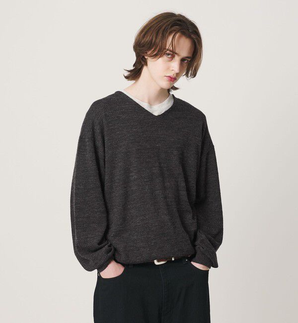 BEAUTY&YOUTH UNITED ARROWS「アルパカ ミックス Vネック ニット」|ニット・セーター|