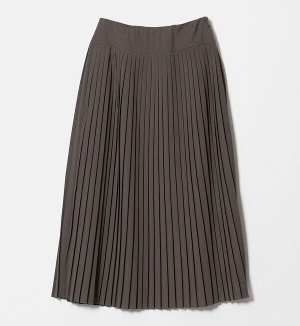 BEAUTY&YOUTH UNITED ARROWS「ソリッド＆チェック プリーツスカート」|スカート|DK.BROWN