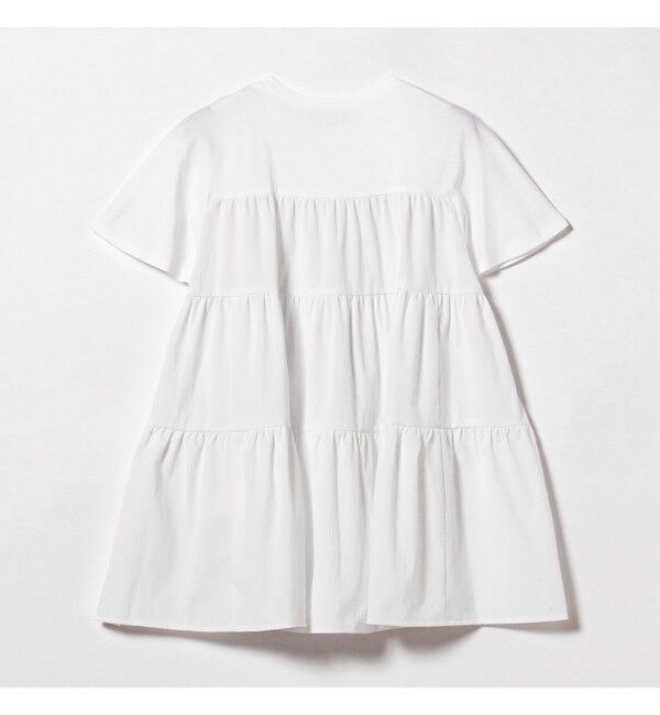Demi-Luxe BEAMS 「【UVカット】コンビ ティアード プルオーバー」|シャツ・ブラウス|