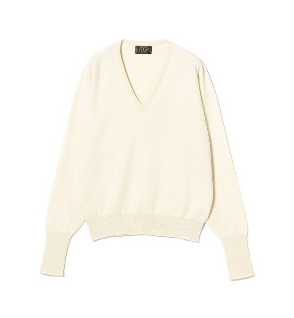 BEAMS PLUS「V Neck 15G」|ニット・セーター|ECRU