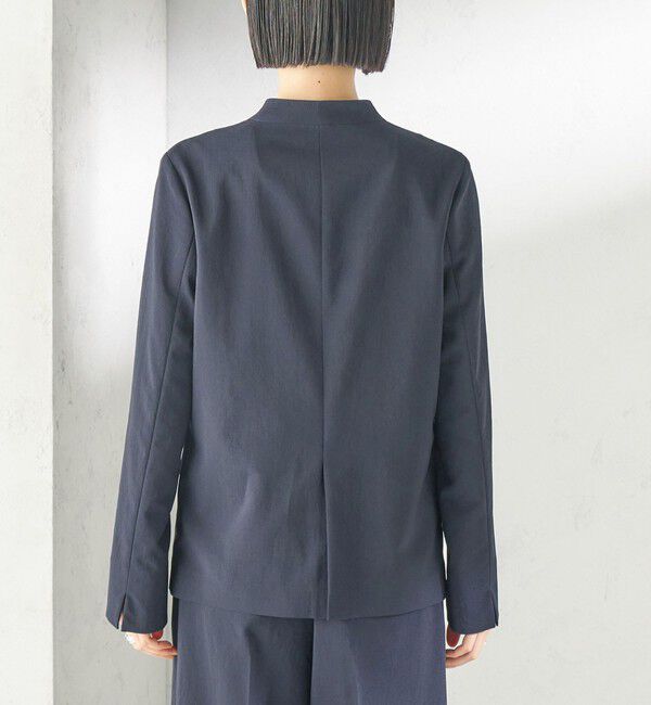 SHIPS for women「〈洗濯機可能/接触冷感/吸水速乾〉FUNCTION カラーレス ジャケット（セットアップ対応可）」|ノーカラージャケット|