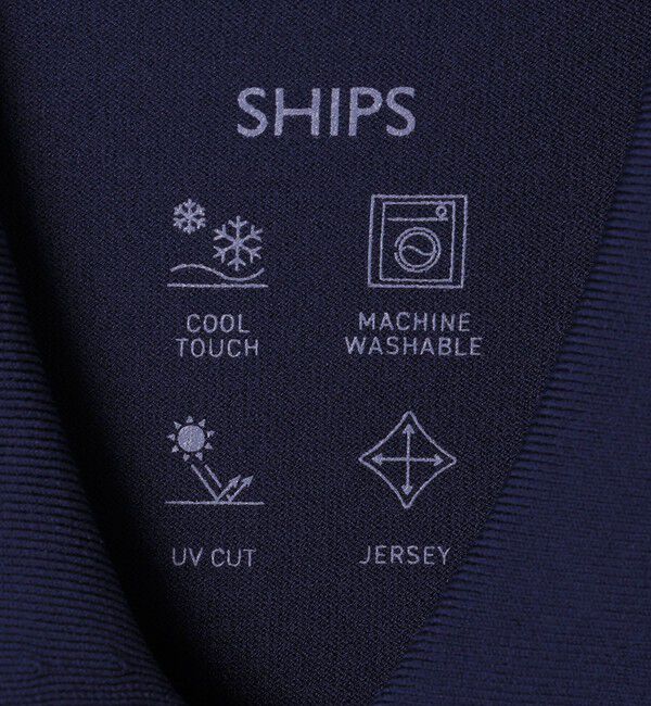 SHIPS「SHIPS:〈洗濯機可能/接触冷感〉ファンクション ショート スリーブ  ニット ポロシャツ」|ポロシャツ|