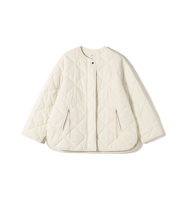SHIPS for women「《予約》〈撥水加工/手洗い可能〉HEAT 中綿 キルティング ジップ ブルゾン」|ブルゾン・スタジャン|