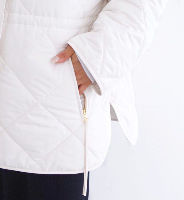 SHIPS for women「《予約》〈撥水加工/手洗い可能〉HEAT 中綿 キルティング ジップ ブルゾン」|ブルゾン・スタジャン|