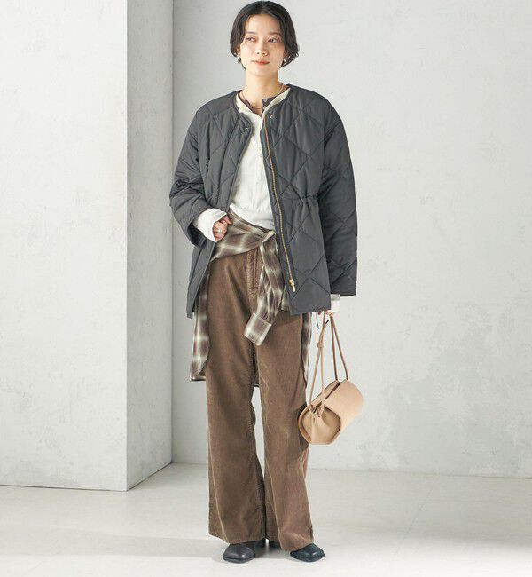 SHIPS for women「《予約》〈撥水加工/手洗い可能〉HEAT 中綿 キルティング ジップ ブルゾン」|ブルゾン・スタジャン|