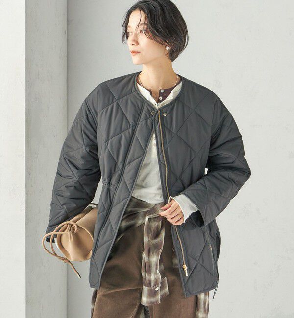 SHIPS for women「《予約》〈撥水加工/手洗い可能〉HEAT 中綿 キルティング ジップ ブルゾン」|ブルゾン・スタジャン|