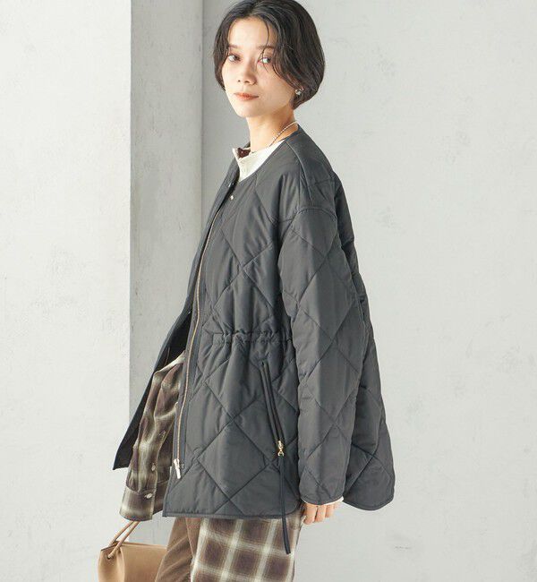 SHIPS for women「《予約》〈撥水加工/手洗い可能〉HEAT 中綿 キルティング ジップ ブルゾン」|ブルゾン・スタジャン|