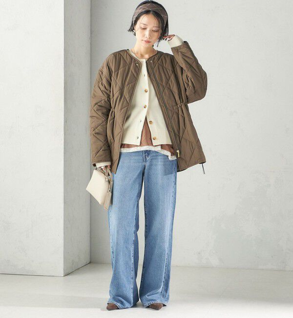 SHIPS for women「《予約》〈撥水加工/手洗い可能〉HEAT 中綿 キルティング ジップ ブルゾン」|ブルゾン・スタジャン|