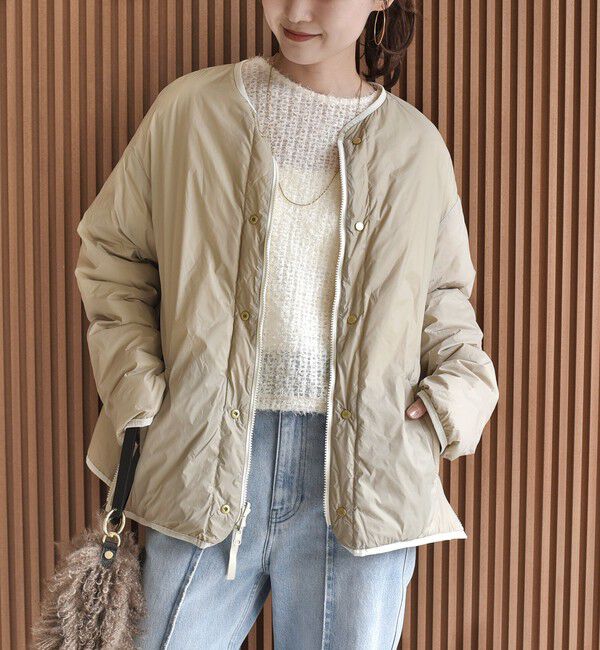 SHIPS for women「《予約》【SHIPS別注】TAION:〈手洗い可能〉リバーシブル マルチ WAY ダウン ジャケット」|ダウン|