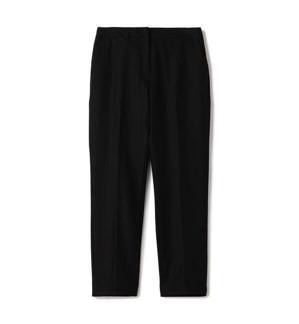 DES PRES「フランネルウールストレッチ シガレットパンツ」|スラックス|19 ブラック