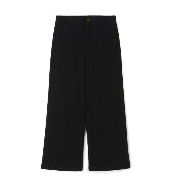 GALERIE VIE「コットンリネンストレッチ クロップドパンツ」|その他|19 ブラック