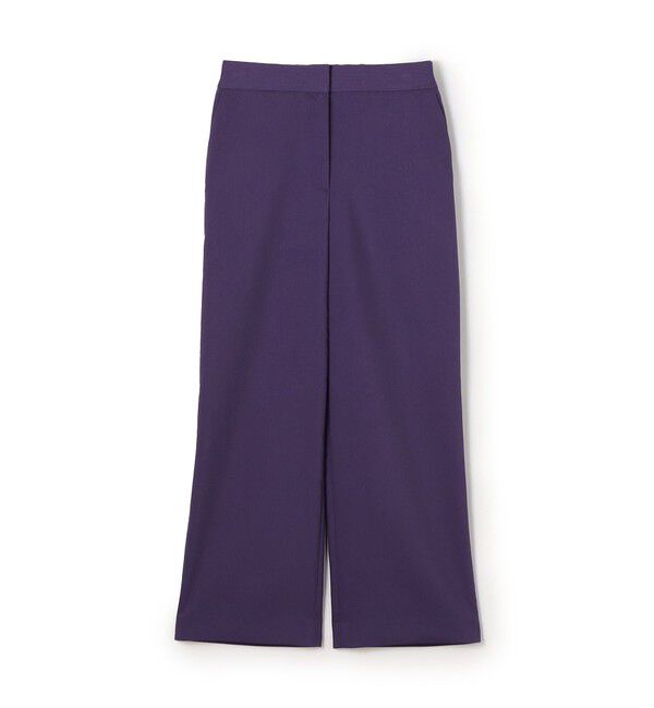 Ballsey「ソフトポリエステルレーヨンストレッチ セミワイドパンツ」|その他|77 パープル