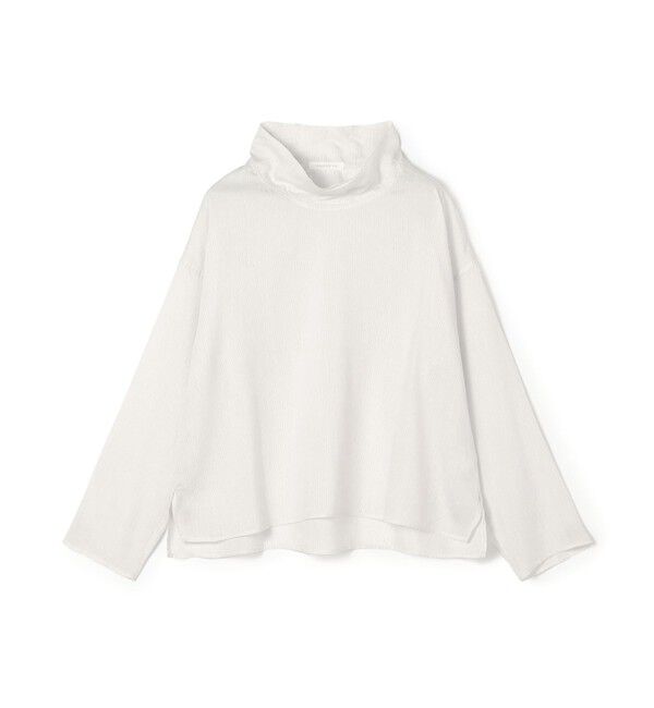 GALERIE VIE「セルロースシルクブロード ハイネックプルオーバーシャツ」|シャツ・ブラウス|12 ホワイト系