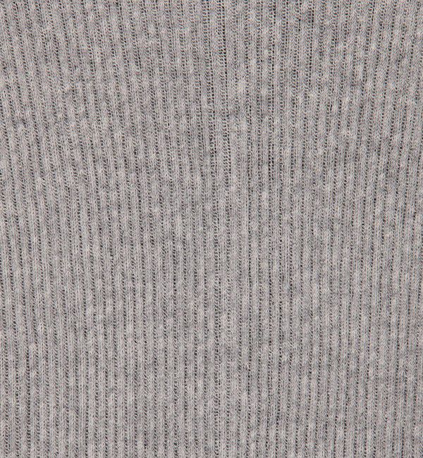 TOMORROWLAND GOODS「V::room コットンリブ ラウンドネックプルオーバー」|Tシャツ・カットソー|
