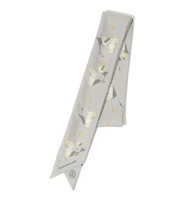 TOMORROWLAND GOODS「ATELIER TOMORROW COCKTAIL シルク ツイリースカーフ」|バンダナ・スカーフ|14 ライトグレー系