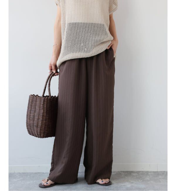 JOURNAL STANDARD relume「《追加2》N/Rダブルストライプパンツ」|その他|ブラウン