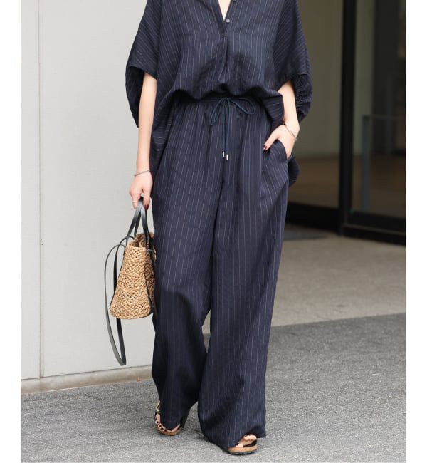 JOURNAL STANDARD relume「《追加2》N/Rダブルストライプパンツ」|その他|ネイビー