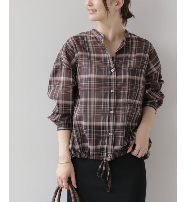 JOURNAL STANDARD relume「ドロストワイドシアーチェックシャツ」|シャツ・ブラウス|