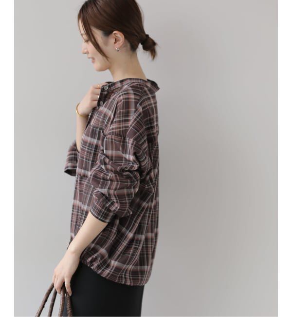 JOURNAL STANDARD relume「ドロストワイドシアーチェックシャツ」|シャツ・ブラウス|