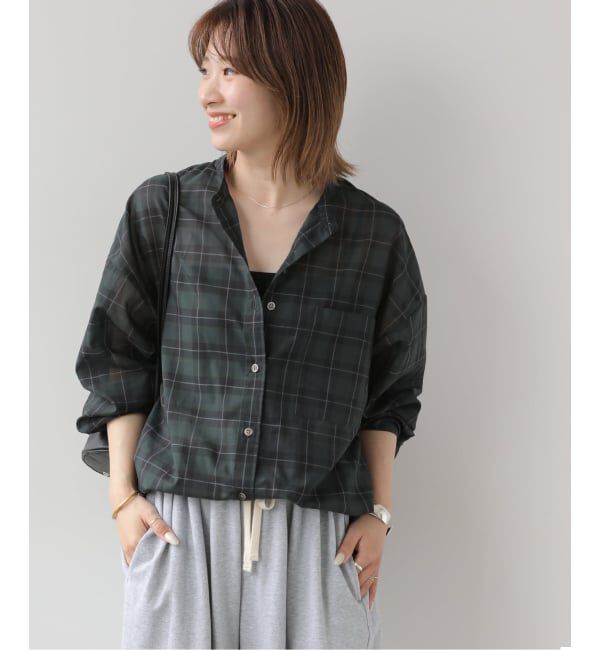 JOURNAL STANDARD relume「ドロストワイドシアーチェックシャツ」|シャツ・ブラウス|