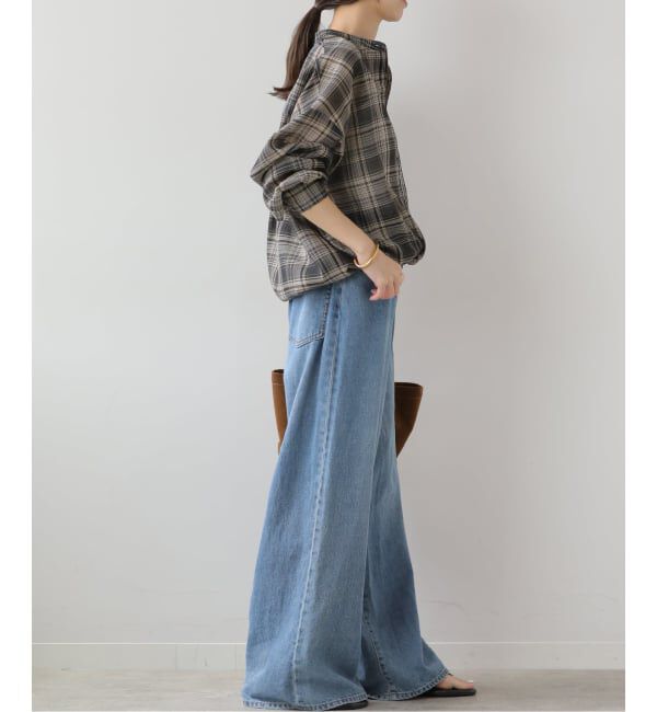 JOURNAL STANDARD relume「ドロストワイドシアーチェックシャツ」|シャツ・ブラウス|