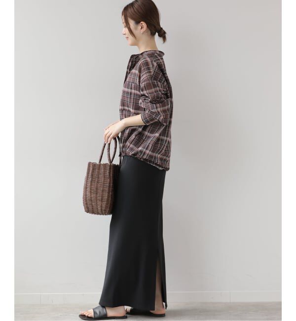JOURNAL STANDARD relume「ドロストワイドシアーチェックシャツ」|シャツ・ブラウス|