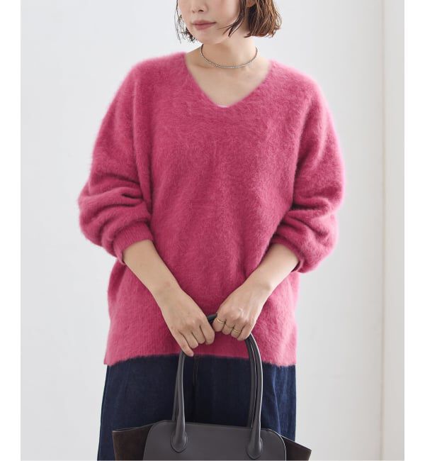 journal standard L'essage「《一部WEB限定カラー/追加予約》FOX CASHMERE Vネックプルオーバー」|ニット・セーター|