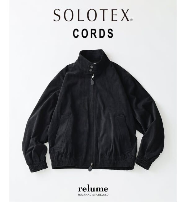 JOURNAL STANDARD relume「《予約》テック &rdquo;SOLOTEX(R)&rdquo; コーデュロイ ウォッシャブル ハリントンジャケット」|その他|ブラック