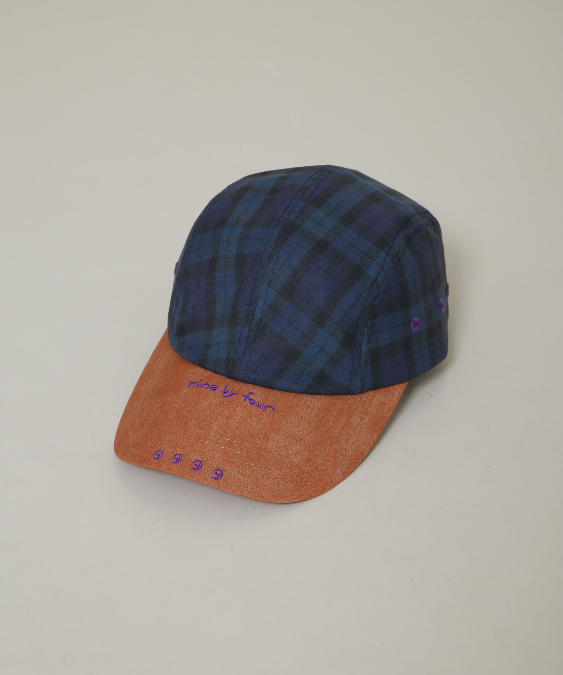 nano･universe「nine by four/94 WR PE-POPLIN PRINT 4P CAP」|キャップ・キャスケット|パターン1