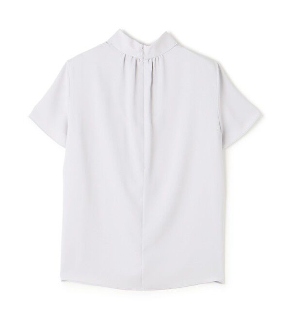 BEIGE,「【人気シリーズ】EVA / ハイネックハーフスリーブブラウス」|シャツ・ブラウス|