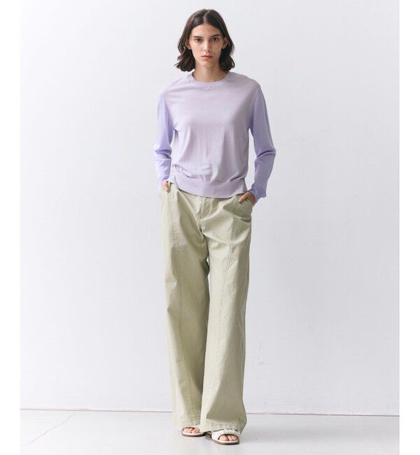 BEIGE,「【VERY掲載】PREHNA / コットンツイル カービーシームワイドパンツ」|その他|